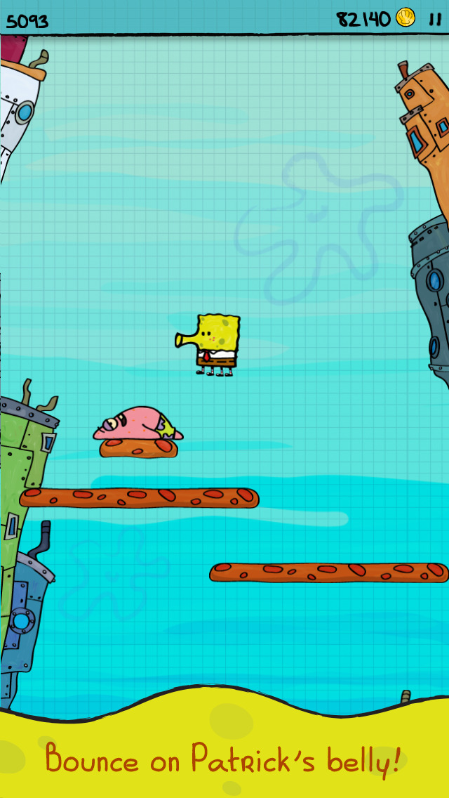Doodle Jump SpongeBob SquarePants screenshot 2