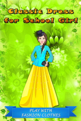 Classic Dress for School Girl - Makeover Game for  - náhled