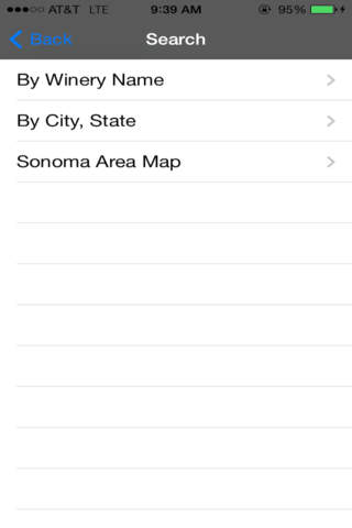 Sonoma County Winery Finder - náhled
