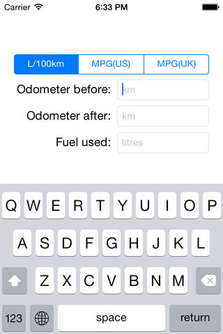 MPG Calculator - náhled
