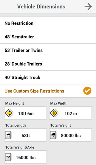 CoPilot Truck HD USA & Canada – GPS Navigation & Truck Routing with Offline Maps screenshot 5