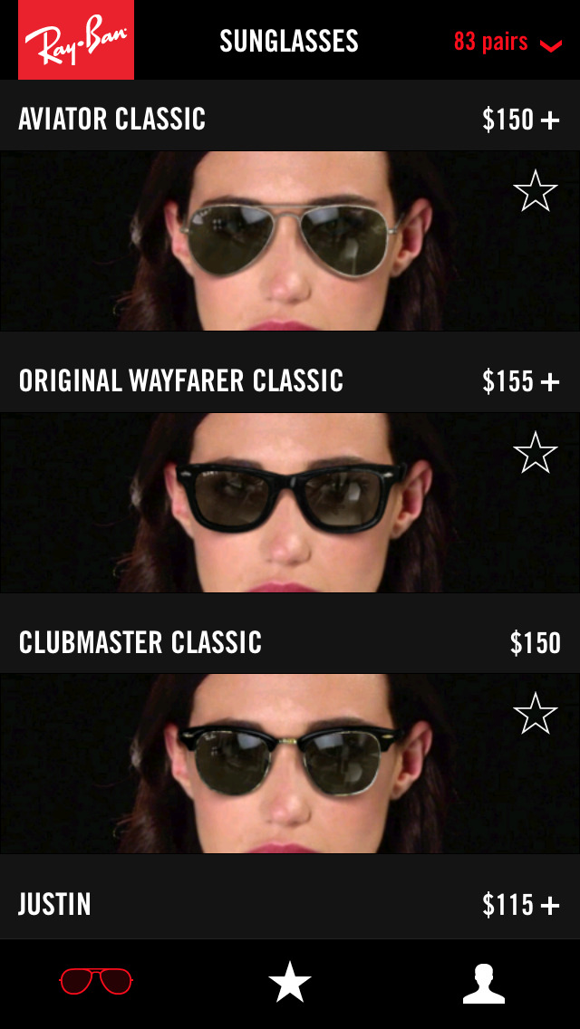 Ray-Ban Virtual Try-On | Apps | 148Apps