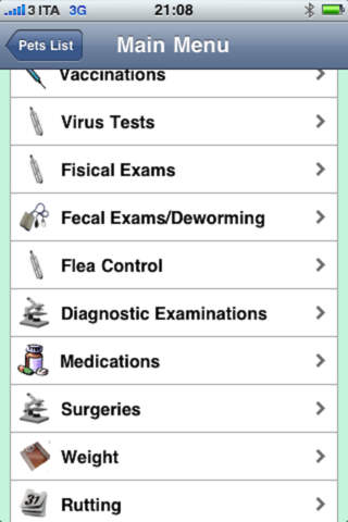 Pets Medical Agenda - náhled