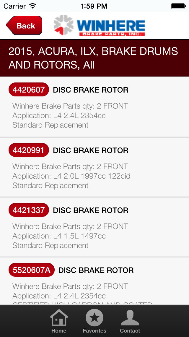 WINHERE BRAKE PARTS, INC Apps 148Apps