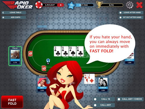 Rapid Poker - Fast Fold Holdem screenshot 5