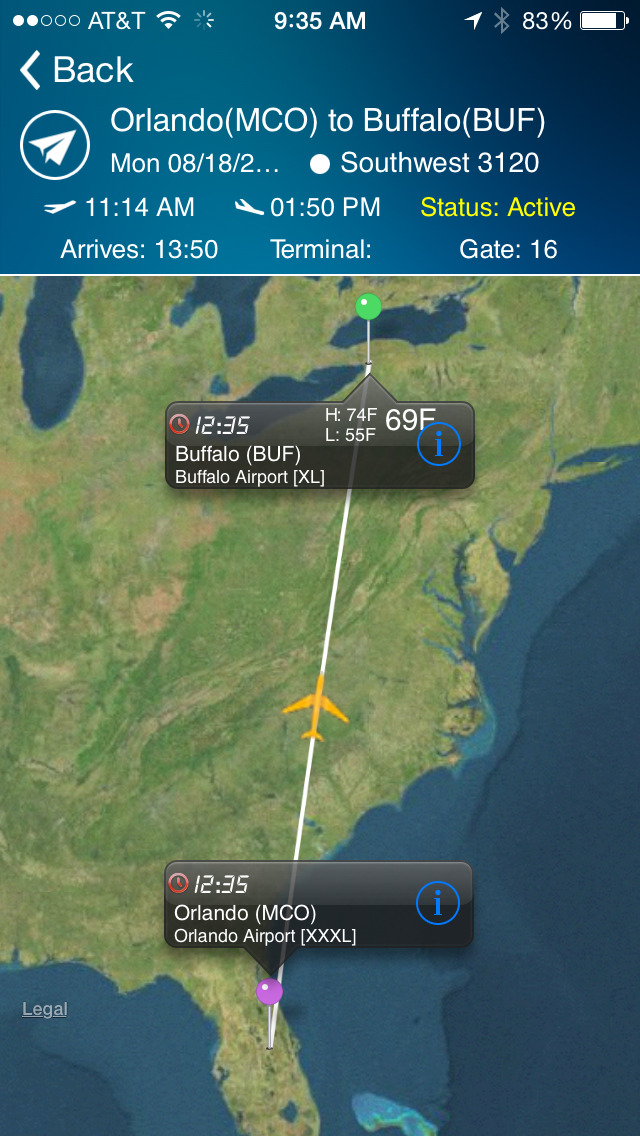 Buffalo Airport Info + Radar screenshot 1