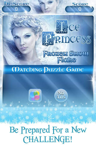 Ice Princess Frozen Snowflake matching Puzzle Game - náhled