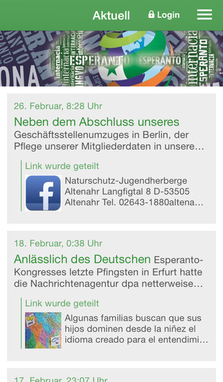 Deutscher Esperanto-Bund e.V. screenshot 1