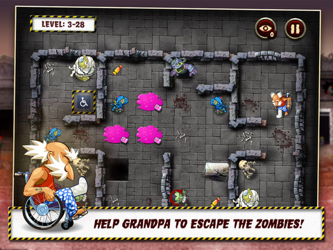 Grandpa and the Zombies - Take care of your brain! screenshot 6