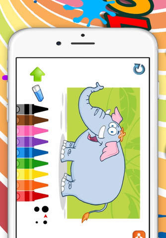 Elephant Coloring book for Kid - Fun color & paint - náhled