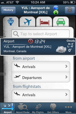 Montreal Airport (YUL) Flight Tracker Radar Pierre - náhled