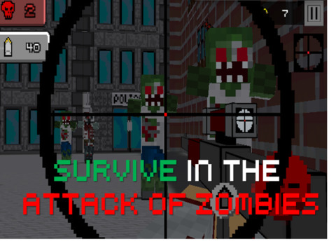 PixelSniper - Zombie Hunter Sniper Mini Survival Game screenshot 7