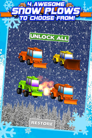 3D Snowplow City Racing and Driving Game with Spee - náhled