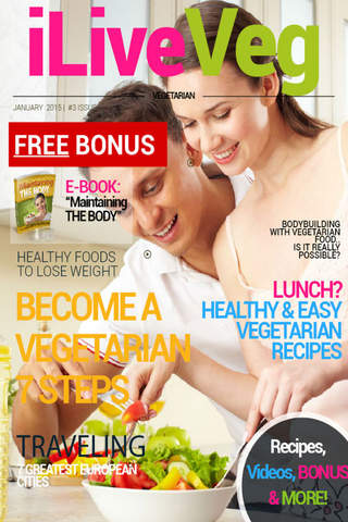 'iLiveVeg: The Magazine For Cooking Light with Med - náhled