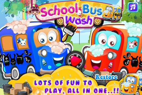 Baby School Bus Wash - náhled