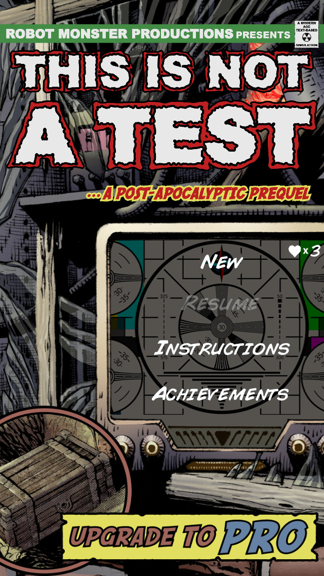 This Is Not a Test: A Survival RPG Comic screenshot 1