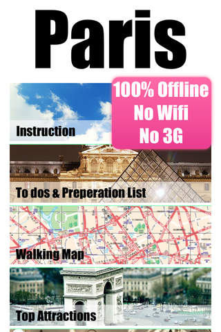 Paris travel guide and offline map - náhled