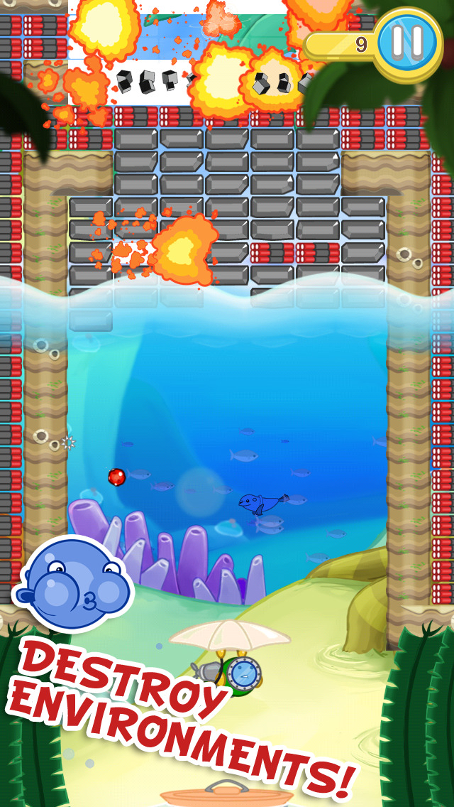 Blowfish Meets Meteor: A Brick-Breaker Adventure screenshot 4