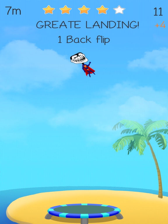 Trampoline Backflip Diving Madness Man Games Apps 148Apps