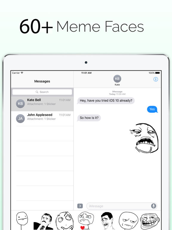 Meme Faces Memes for iMessage Apps 148Apps