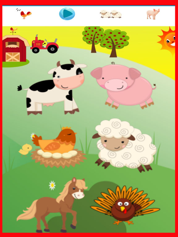 Barnyard Farm Animal Sounds Puzzles Games For Toddlers Free - AppRecs