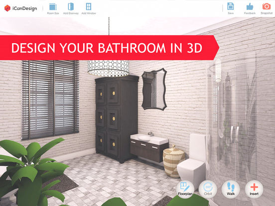 3D Bathroom for IKEA: Room Plan & Interior Design screenshot 3