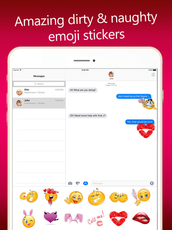 App Shopper: Dirty Emoji Stickers for iMessage (Stickers)