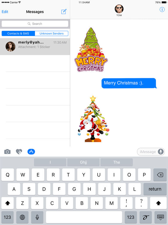 Christmas Tree Emoji Stickers for iMessage screenshot 6
