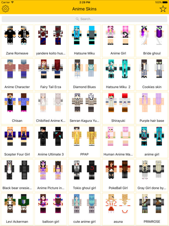 Minecraft Anime Skins | Anime Skins for Minecraft