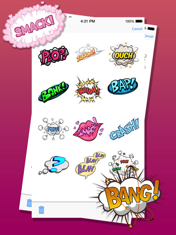 Comic Effects Expressions and Emojis Stickers screenshot 4